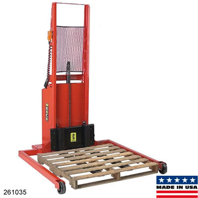 Wesco Powered Adjustable Span Straddle Stacker